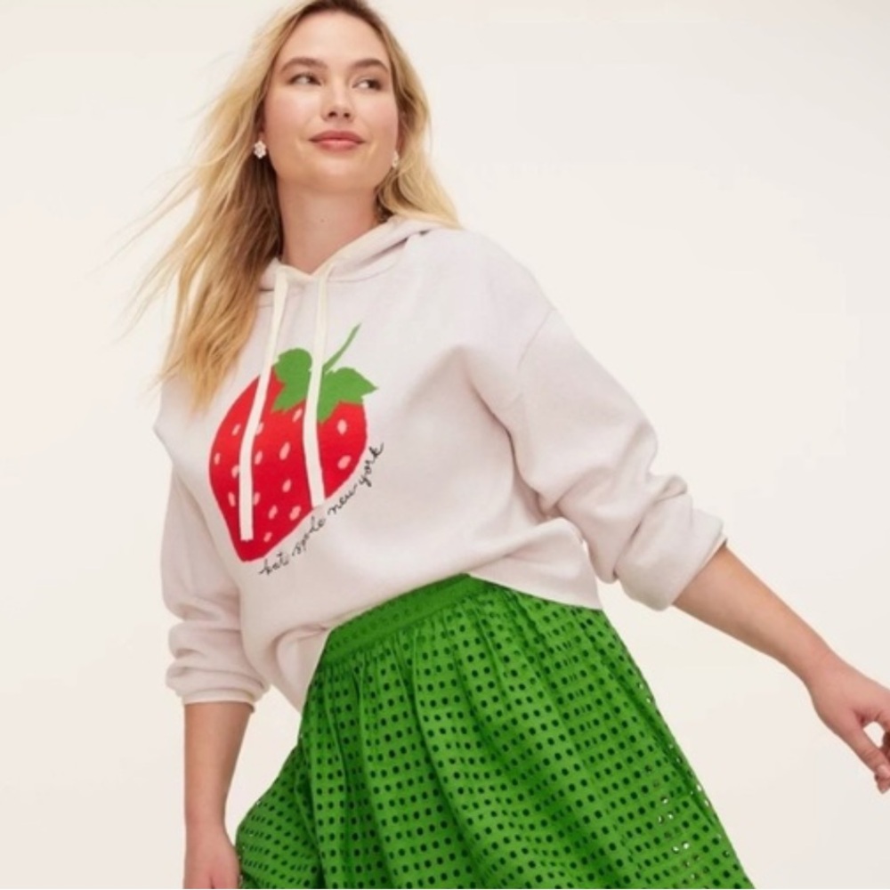 Kate Spade Strawberry Hooded Sweater